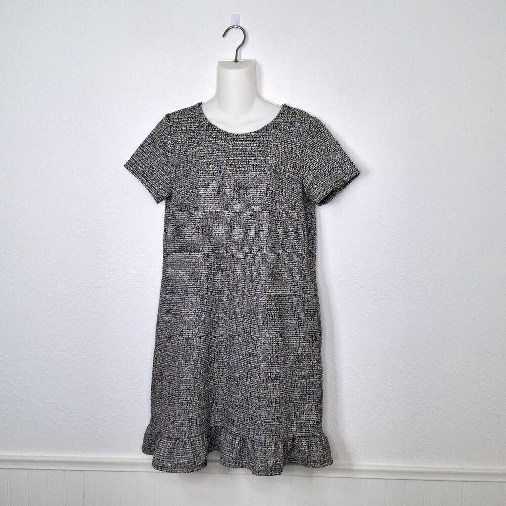 Ann Taylor Loft Tweed Dress Sz S Multicolor Preppy Career Workwear Office